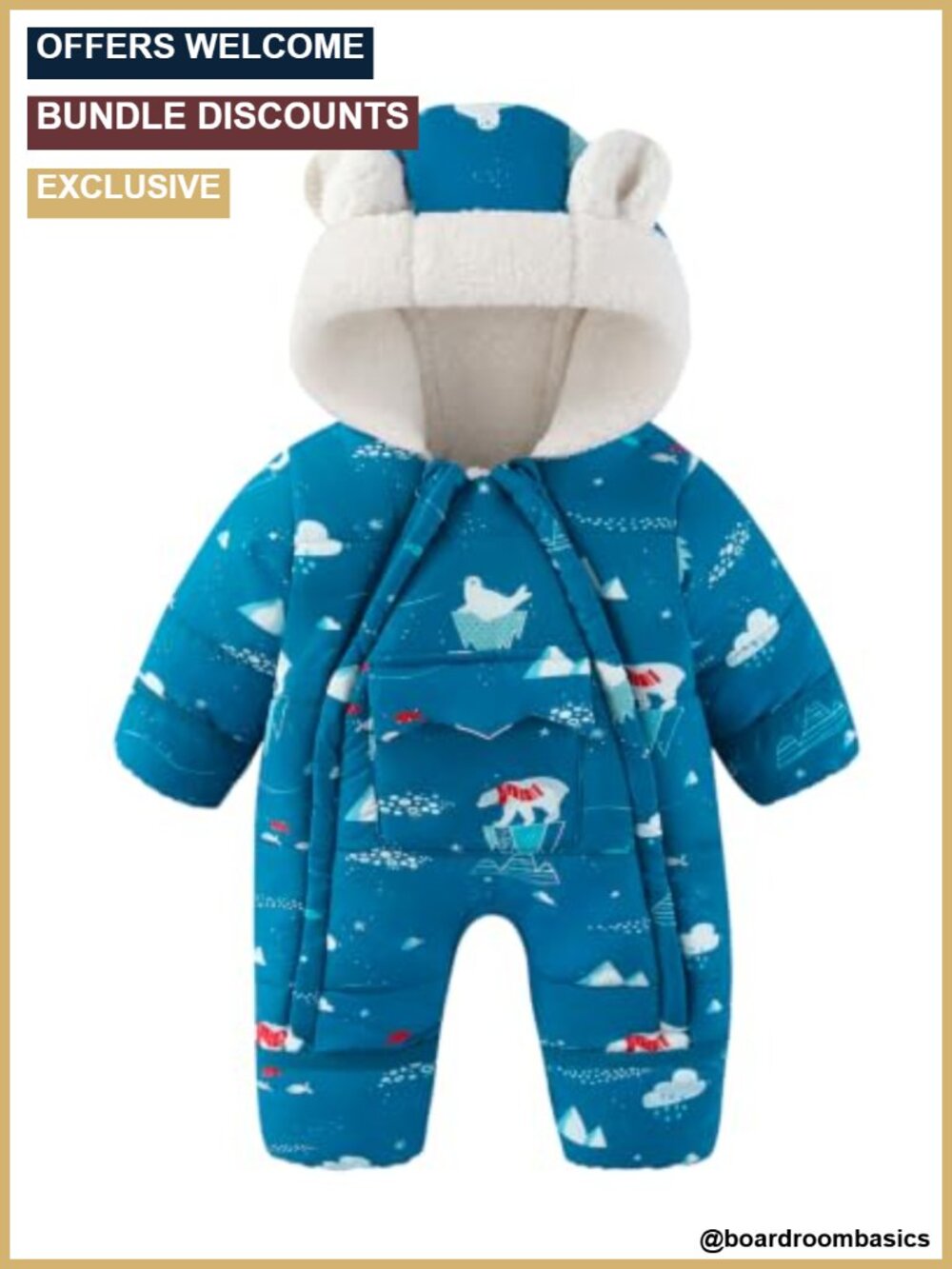 WYTbaby Baby Winter Snowsuit for Boys Girls Toddler Snow Suit Newborn